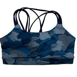 Gapfit Medium Blue Camo Sports Bra Y